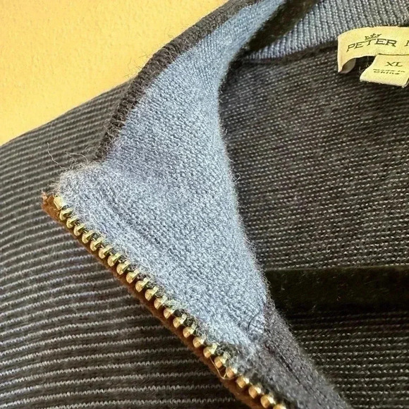 Peter Millar Blue Zip Up Sweater - Picture 10 of 12